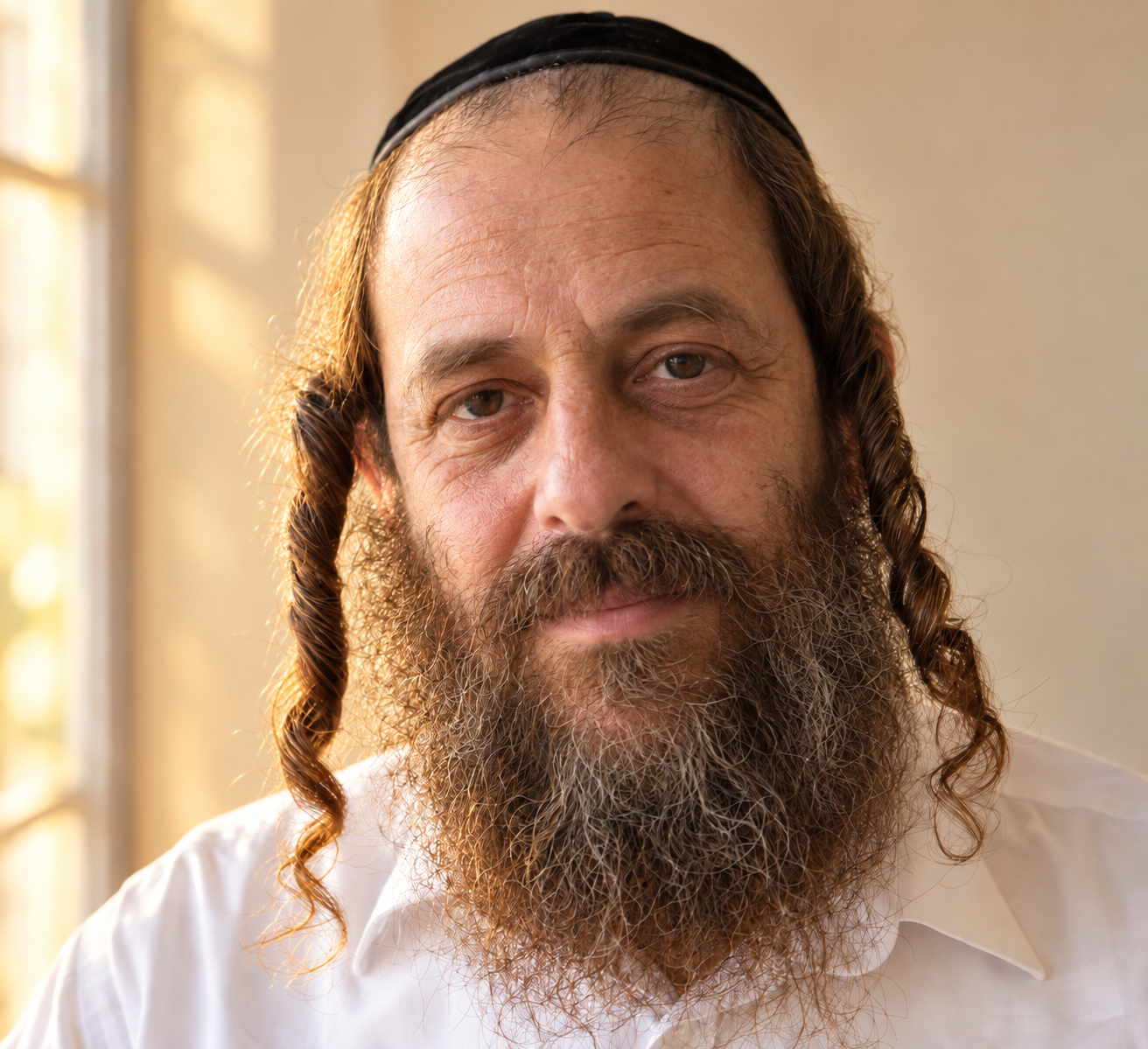 וזה הדיוקן לאחר הבקשה להתאים את האווירה הצבעונית לרפרנס, תוך שמירה על הדמות והקומפוזיציה.